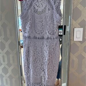Elegant Lace Dress in Lavender